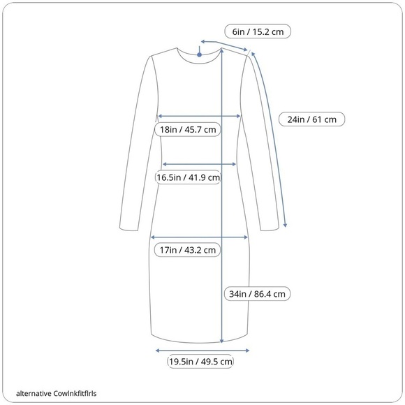 ALTERNATIVE Women’s Cowl Neck Long Sleeve Dress Size Medium - Picture 7 of 7